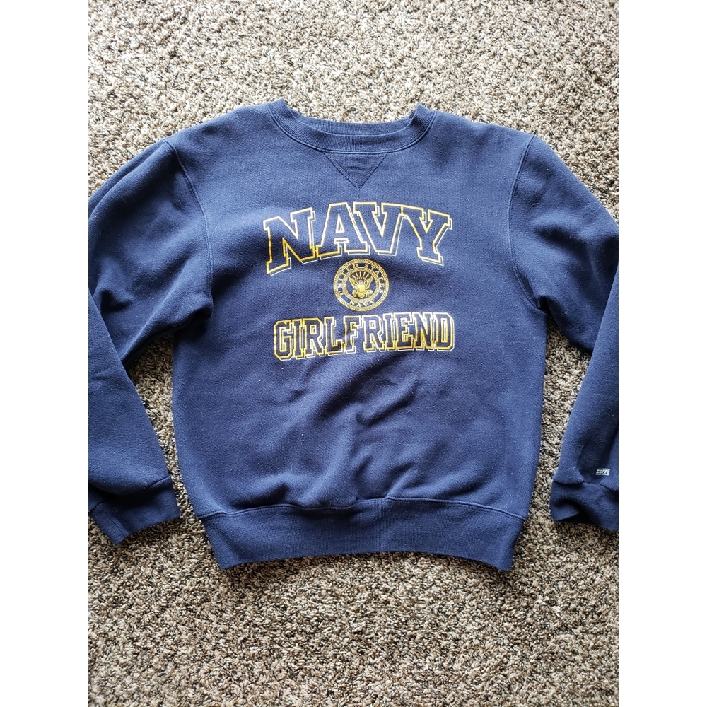 Navy Girlfriend pullover